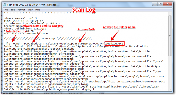 scan log example